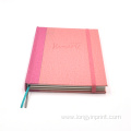 CMYK Customized print hardcover book with ribbon book